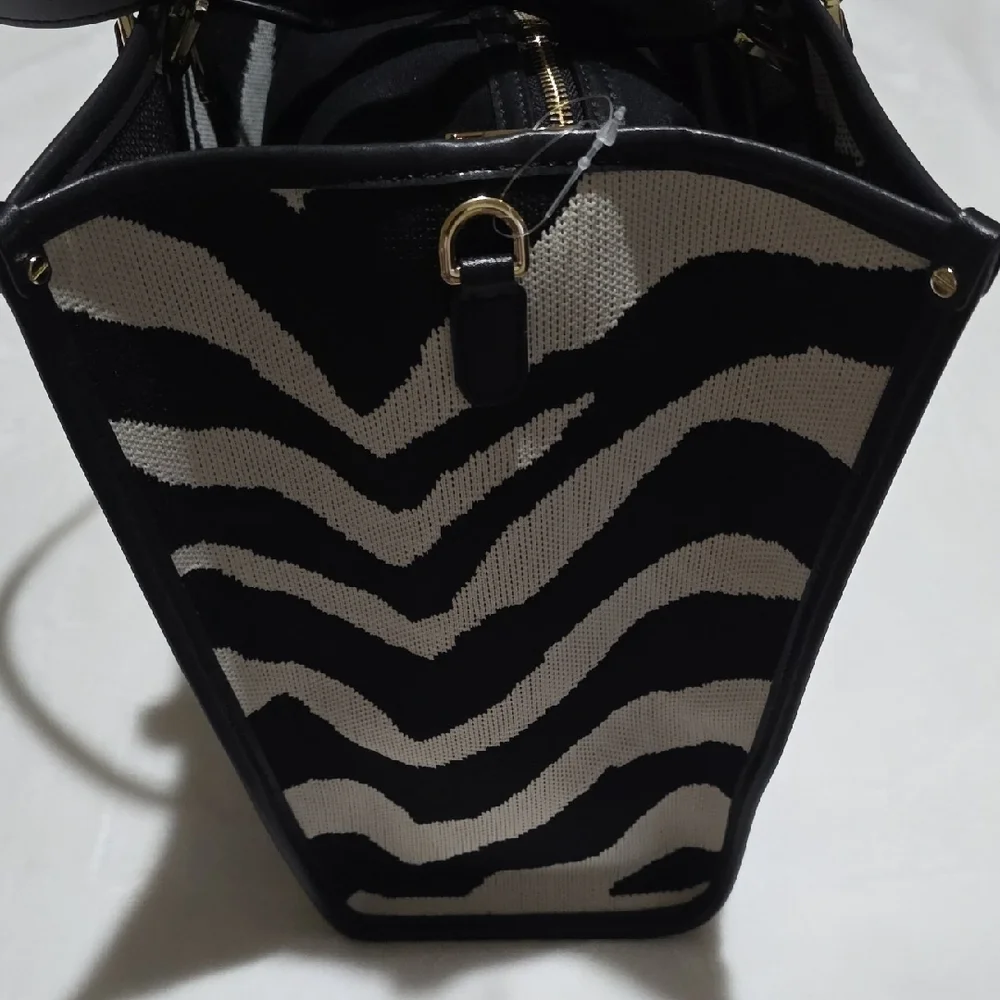 Viola Castellani Stylish‎ Zebra Print Tote Bag